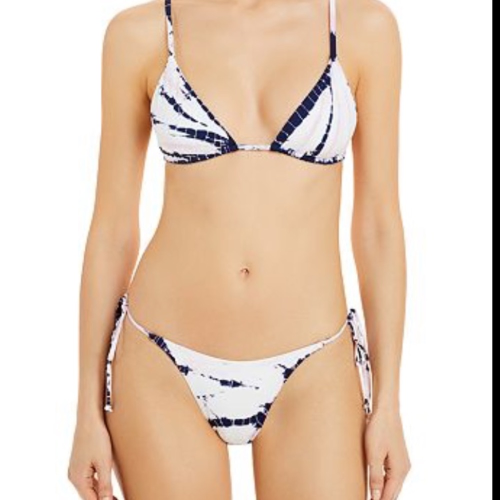 L*Space Lennox Tie Dye Side Tie Bikini Bottom Size XL NWT